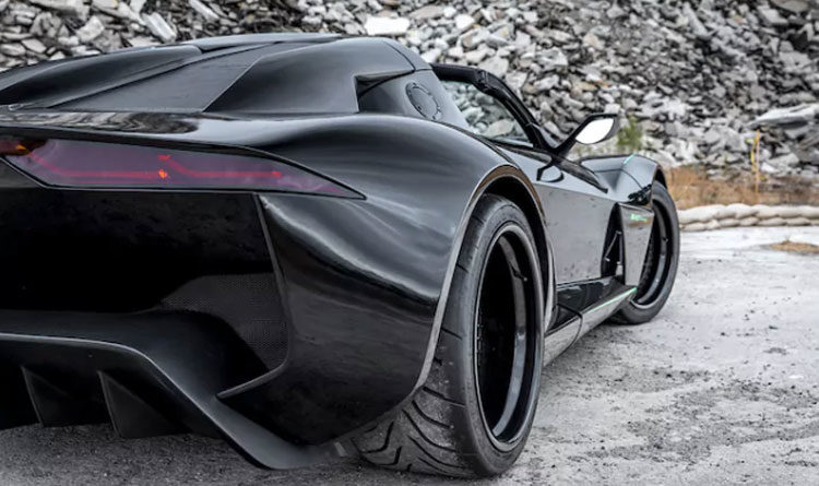 The Rezvani Beast Alpha X Blackbird is a Coachbuilt, 700-HP Lotus Elise