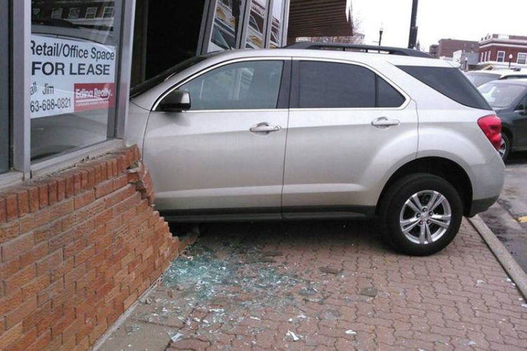 Student Driver Crashes into DMV