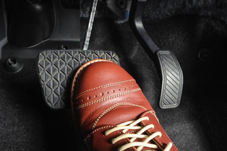 Sinking Brake Pedal