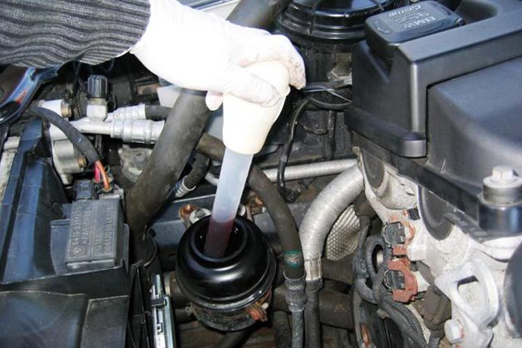 Remove the Previous Power Steering Fluid